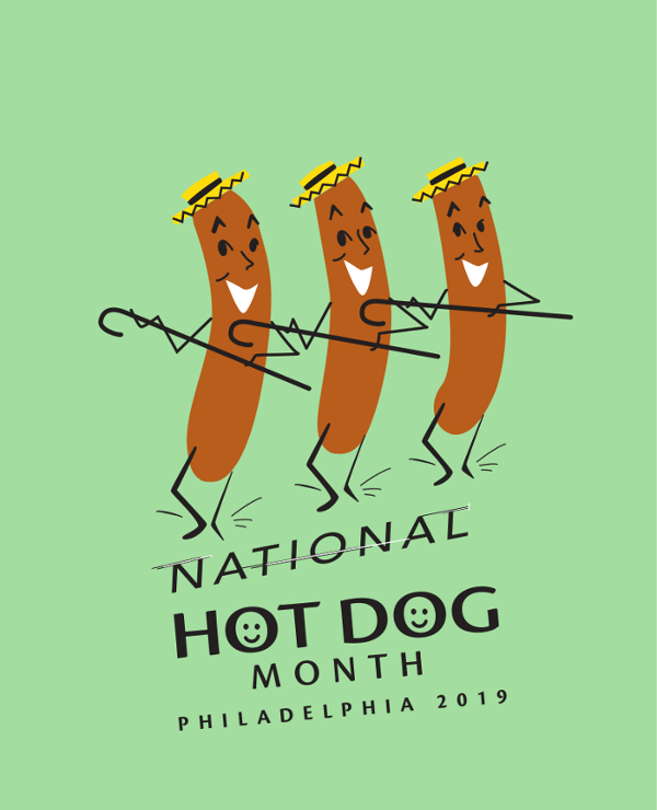 2019 Philly Hot Dog Month Logo